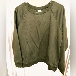 Time and Tru olive green sweatshirt